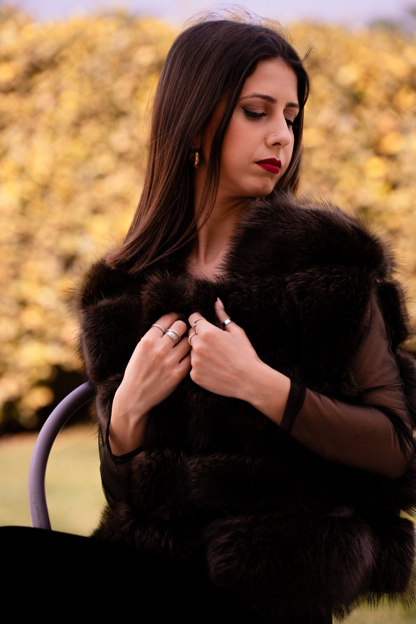 Gilet di Marmotta Naturale - Pellicceria Stephanie