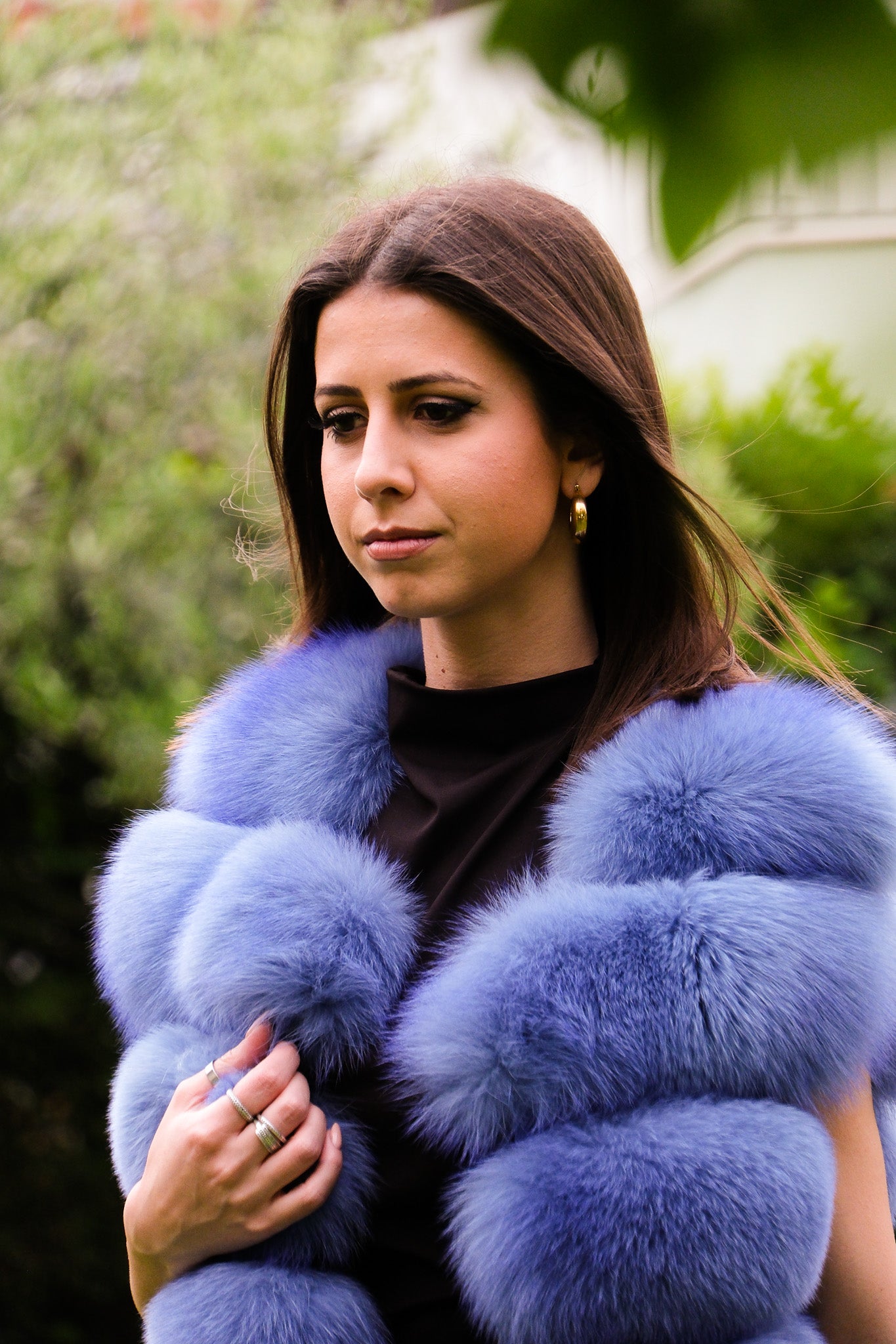 Gilet corto volpe azzurra - Pellicceria Stephanie