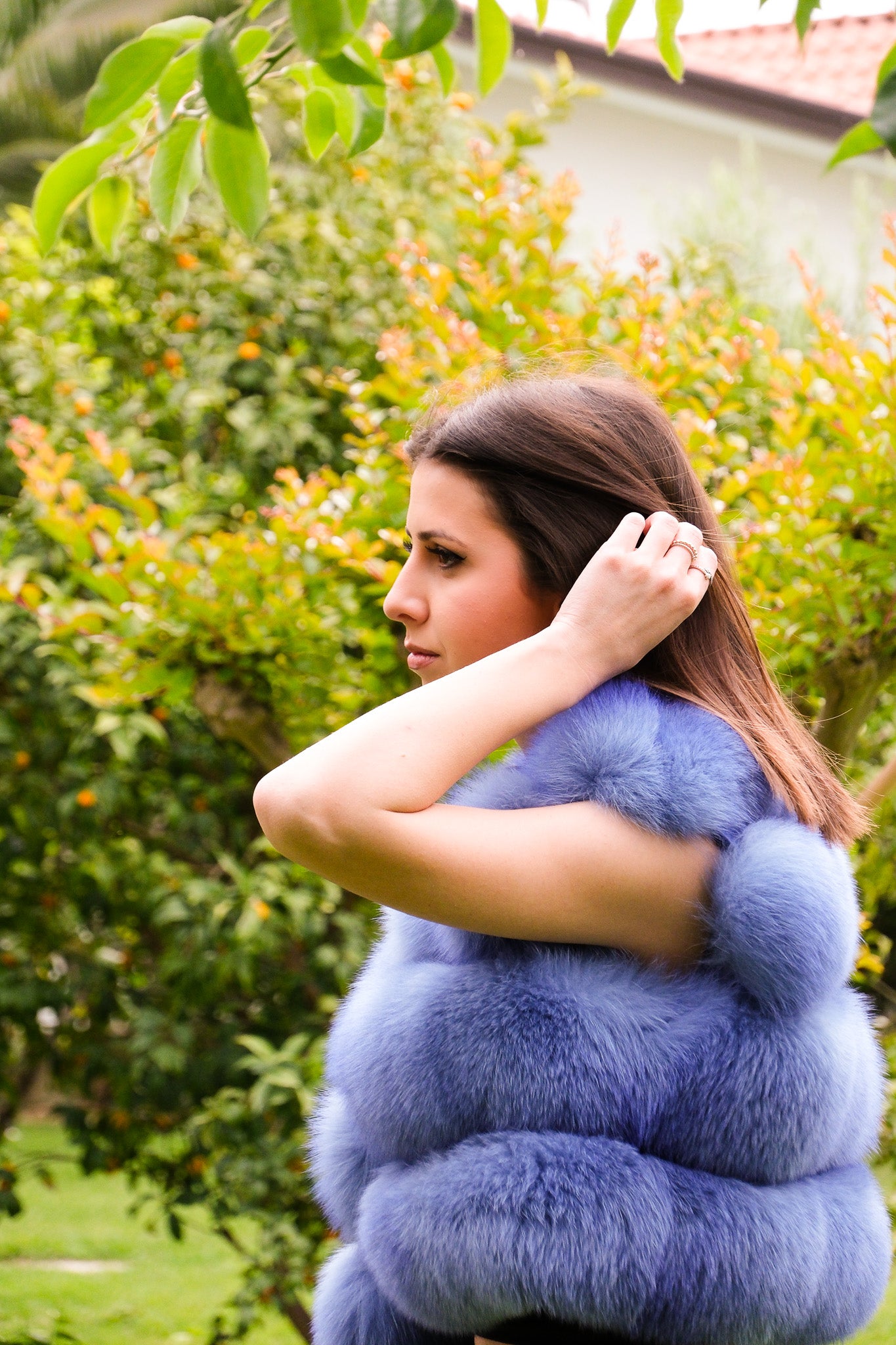 Gilet corto volpe azzurra - Pellicceria Stephanie