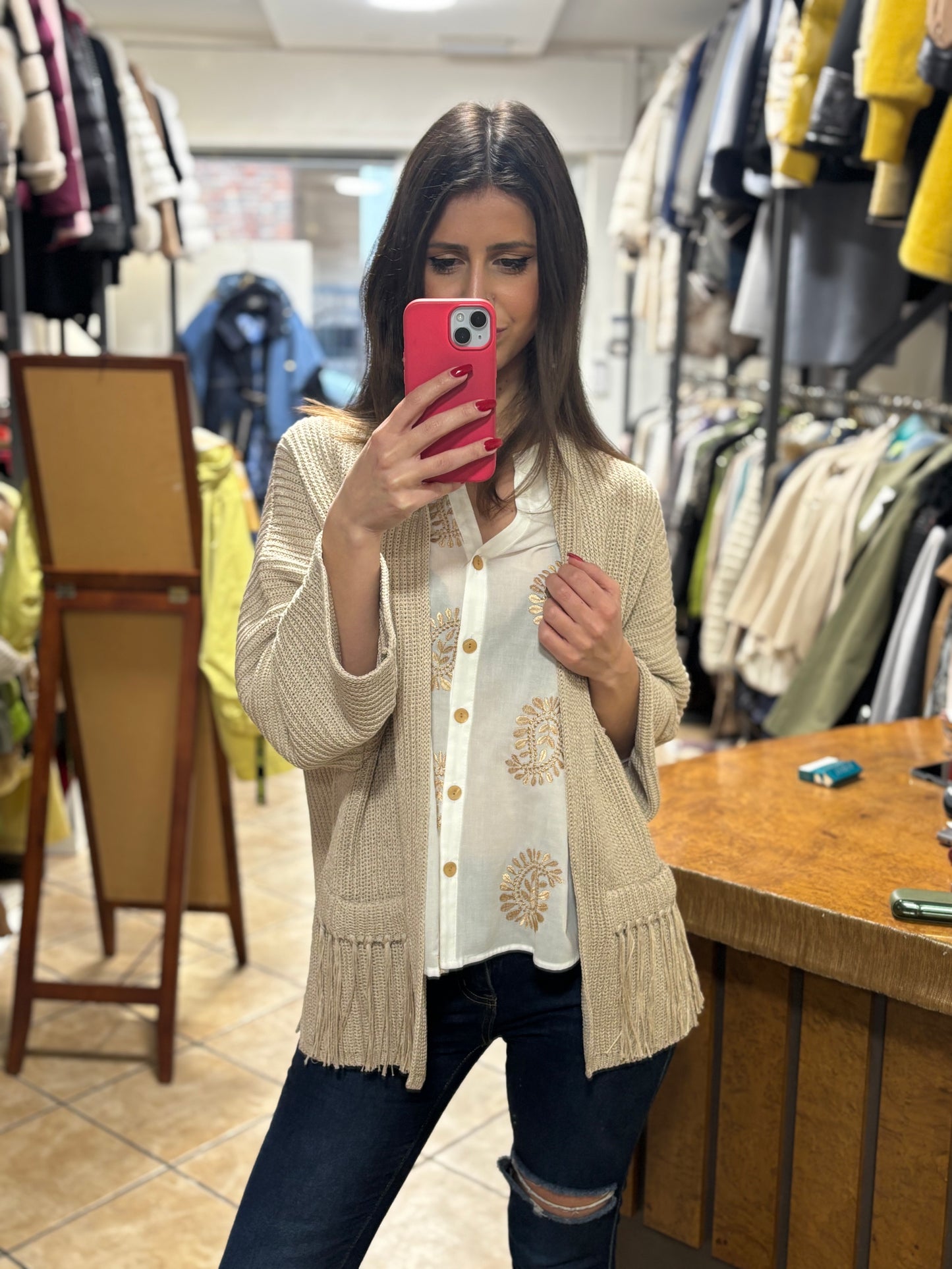 Cardigan di Cotone - Pellicceria Stephanie