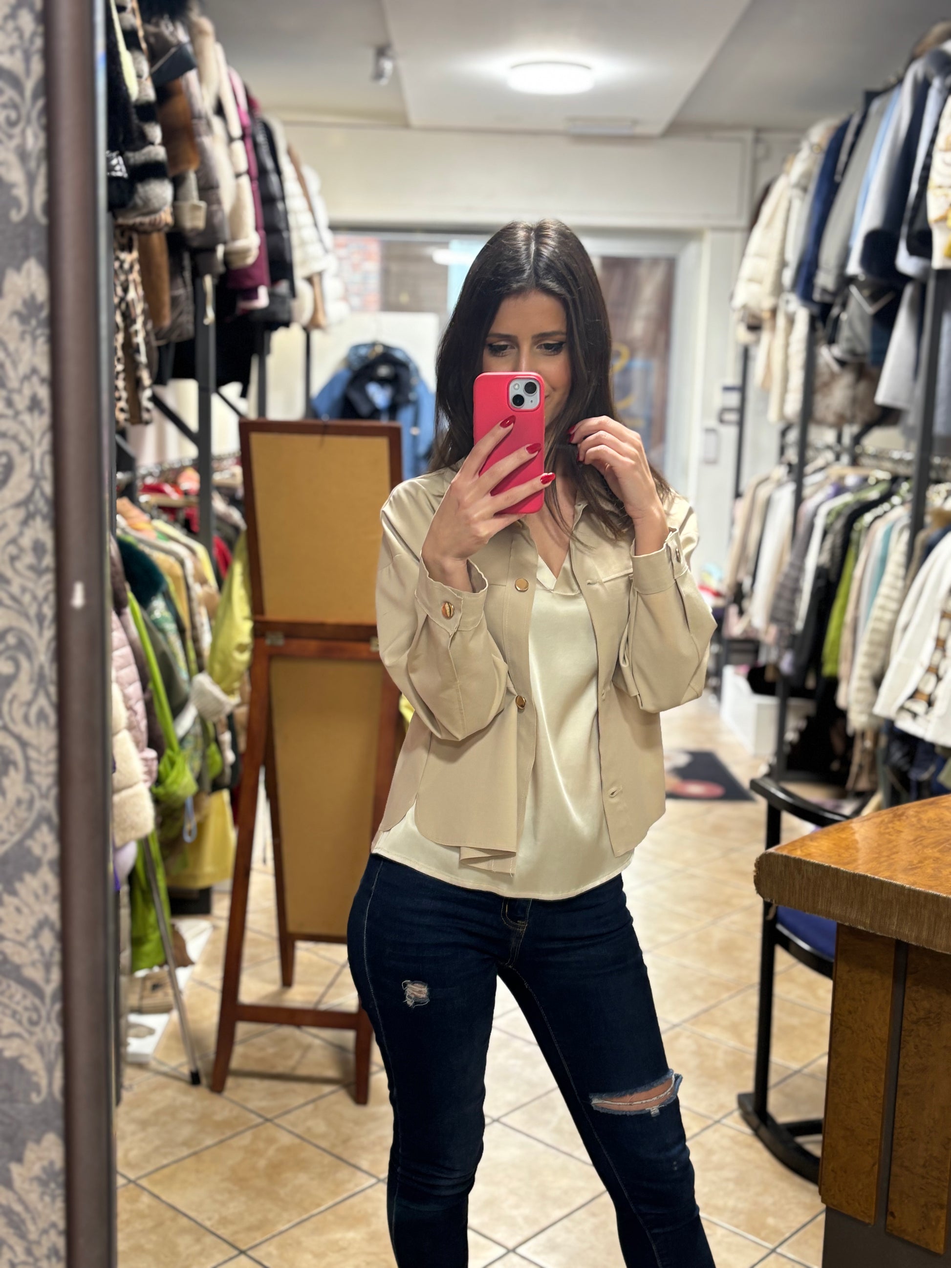 Giacca Beige - Pellicceria Stephanie